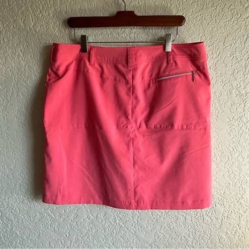 GGBlue Luxe Sport Skorts in Salmon Pink Size 12 Pleated Skirt Golf Pickleball