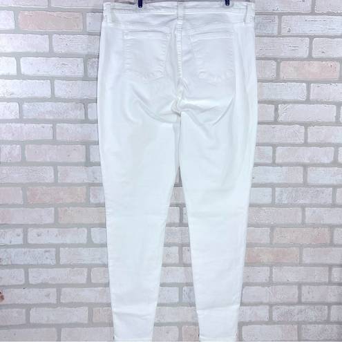 J.Crew  NWT High Rise Toothpick Skinny Jeans in White Size 35T