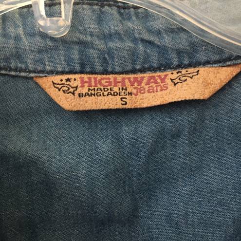 Highway Jeans Junior  denim shirt small