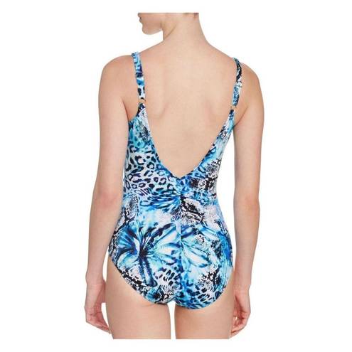 Gottex New.  cheetah and snake print lace up swimsuit. MSRP $228. Size 10