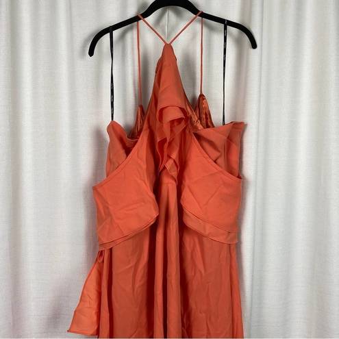 City Chic  Melon Orange Elegant Maxi Dress Sz.L(20) NWT