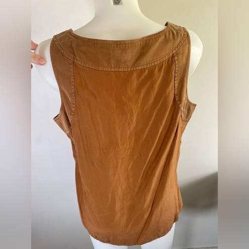 J.Jill  brown silk blend tank size 1X XL EUC! E