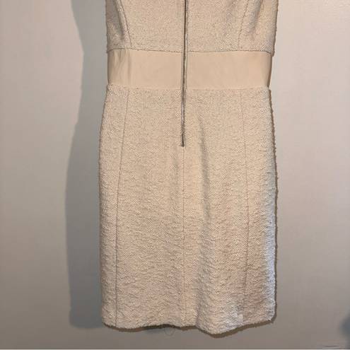 Rebecca Taylor Crew Neck Mini Dress Size: M | US 8 Color: Cream 🆕 Retail $475