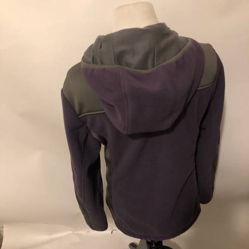 Free Country  purple hooded fleece jacket small