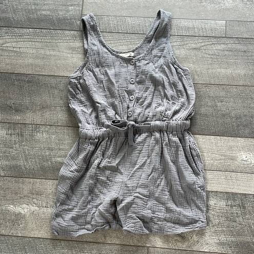 The Range Basin &  Size Medium Grey Gauze Romper