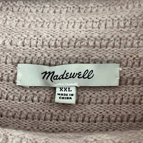 Madewell  Women’s Light Pink Belmont Mock Neck Wool Blend Sweater Size XXL