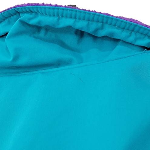 Cabin creek  Vintage Reversible Zip Up Light Teal Purple Oversized Jacket Size M