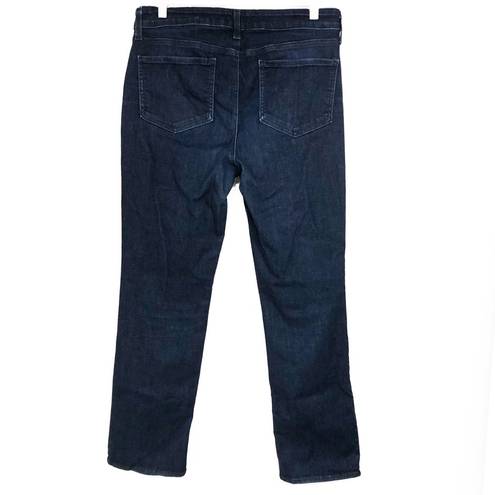 NYDJ  Marilyn Straight Lift Tuck Technology Dark Wash Jeans Hemmed 30.5" Size 12
