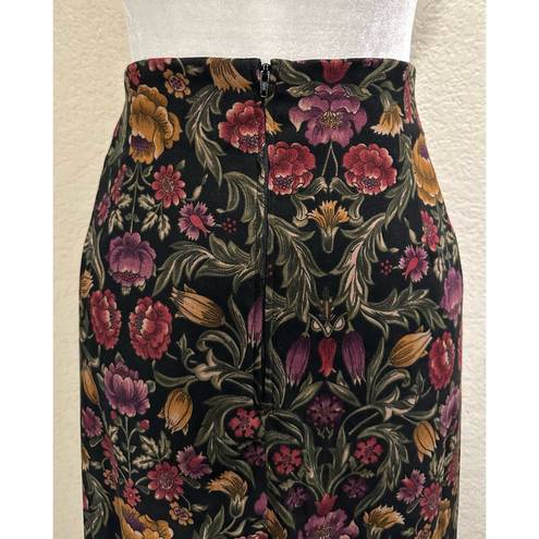 Briggs Vintage 90s Floral Maxi Slit Skirt Multi Size 18