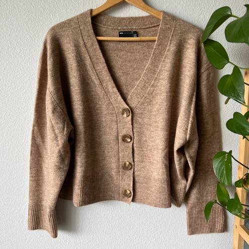 ASOS Tan Boxy Cardigan Sweater