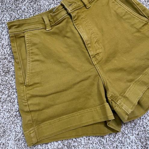 Everlane  Mustard High Waisted Jean Shorts Size 4