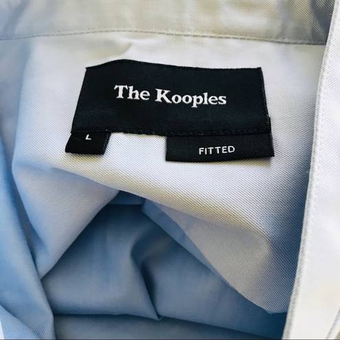 The Kooples  fitted women’s‎ blue button down shirts size L