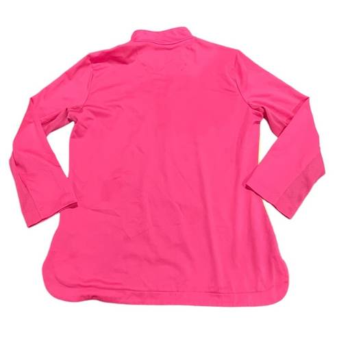 EP Pro  Tour Tech Long Sleeve 1/4 zip Top bright pink size small