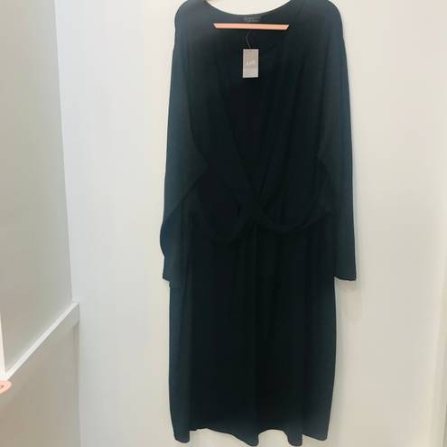 J.Jill NWT  black plus size dress strap front sz 4X .