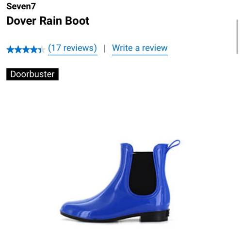 Seven7  | Dover royal blue rain boots