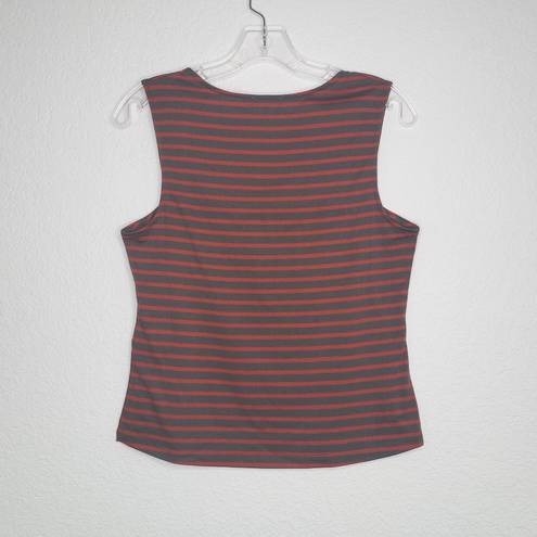 Articles of Society  Wide Strap Tank Red Stripe Square Neck Women's XS