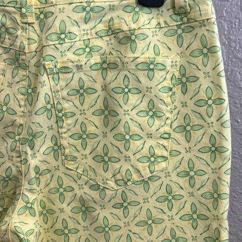 Talbots  petite size 4, super cute printed crop jeans