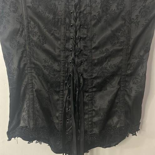 Frederick's of Hollywood VTG Frederick’s of Hollywood Black Lace Up Boned Bustier/Corset Size 34