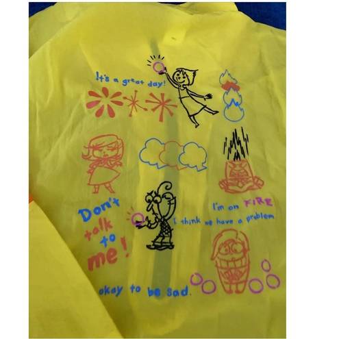 Disney  Pixar Inside Out Windbreaker Yellow Adult 2XL NWT