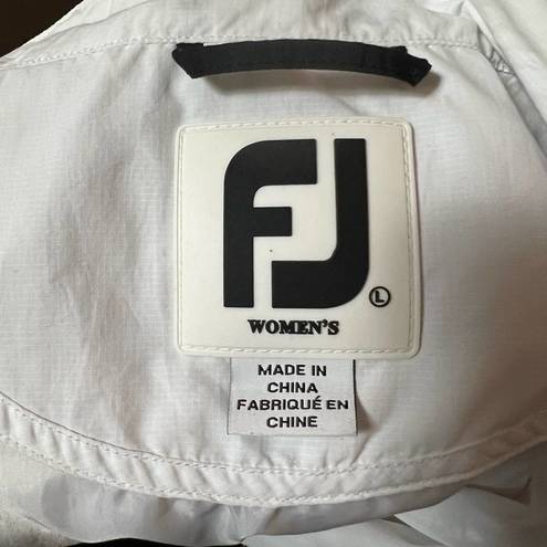 FootJoy  Womens LOGO White‎ GOLF ZIP UP JACKET size Large