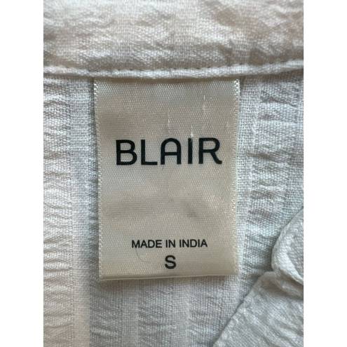 Blair  Button 3/4 Sleeves Women’s Top White Size Small