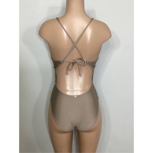 PilyQ New.  sandstone tan one piece. $149