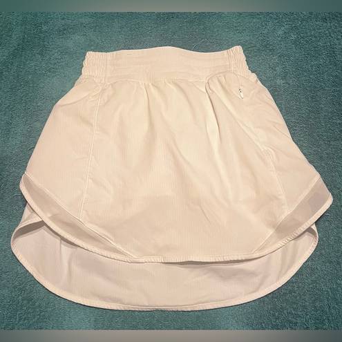 Lululemon  Hotty Hot High-Rise Skirt Long White Women's Size 0