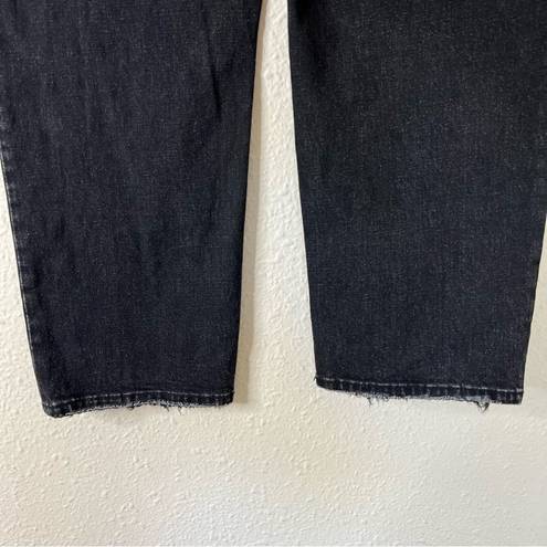 Abercrombie & Fitch  Ultra High Rise The Ankle Straight Jeans Black Size 30