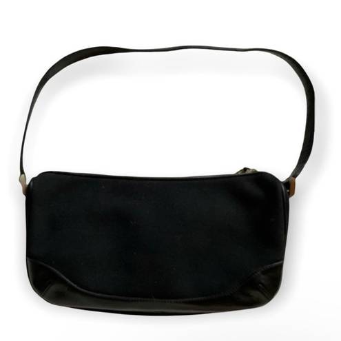 Ellen Tracy black canvas shoulder bag