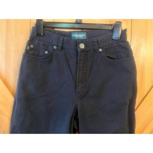 Krass&co Lauren Jeans . Ralph Lauren Size 4 Cropped Jean Women's Black Denim 5 Pocket