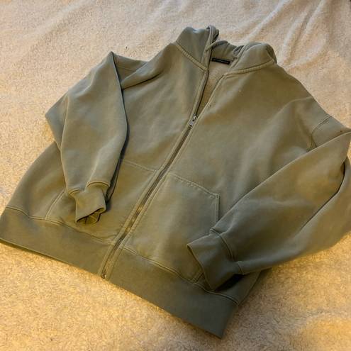 Brandy Melville Green Brandy Christy Hoodie