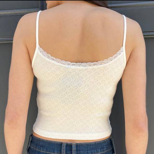 Brandy Melville Skylar Heart Eyelet Tank