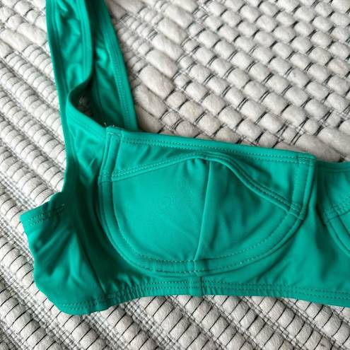 Xhilaration  Bikini Top Xsmall XS Kelly Green Swim Bustier Push Up Beach Women