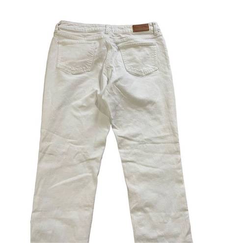 Kate Spade  Broome Street white mid rise straight leg jeans size 29