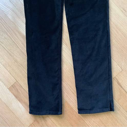 Rebecca Taylor NWT  Soft Black High Waisted Velveteen Pants Size 6