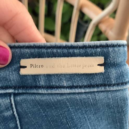 Pilcro and the Letterpress  Anthropologie High Rise Crop Denim Legging Jeans - 28