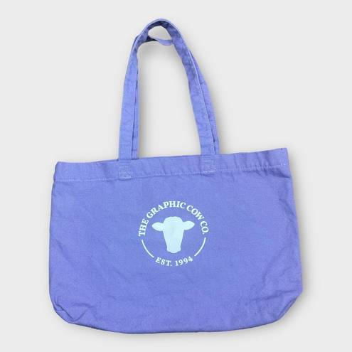 Krass&co The Graphic Cow . Small Lavender Canvas Tote Logo - Stylish & Practical