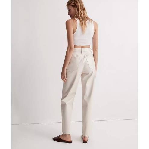 Madewell NWT  The Perfect Vintage Straight Pant Faux Leather Linen