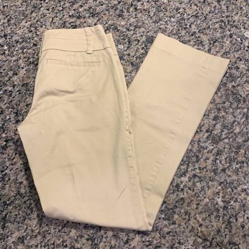 Krass&co Women's NY& 7th Avenue Khaki Tan Trouser Straight Leg Pants Size 0P EUC #2106