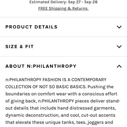 n: Philanthropy bodysuit NWT