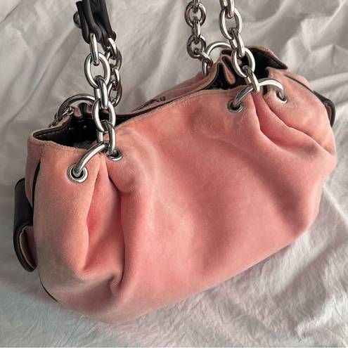 Juicy Couture  Y2K Original Baby Fluffy Pink Velour Handbag 💕