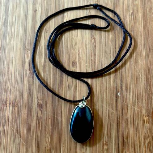 Onyx STONE pendant/ necklace