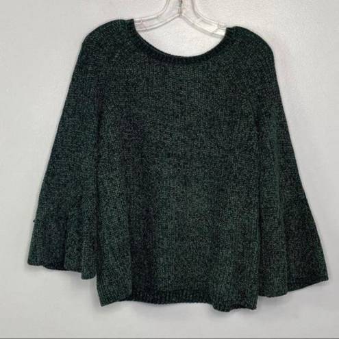 a.n.a NEW  Green Bell Sleeve Sweater Size L