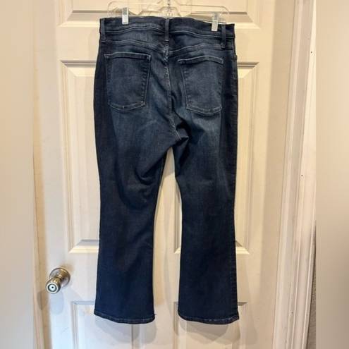 Banana Republic  Dark Wash High Rise Cropped Flare Jeans size 31