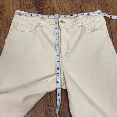 L'Agence L’AGENCE high rise cropped slim Jean in macadamia size 31