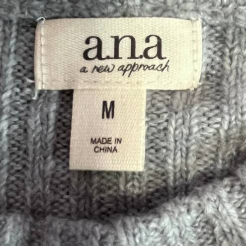 a.n.a  Aztec Print Blue/White Crew Neck Sweater Medium NWT