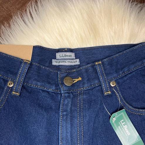 L.L.Bean  relaxed high waisted denim sz 12