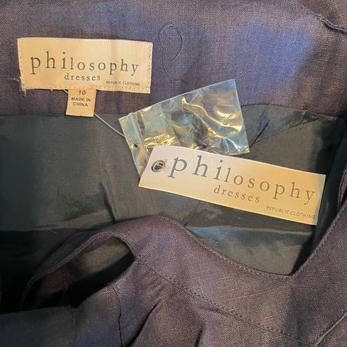 Philosophy  NWT Linen Bodycon Dress SIZE 10