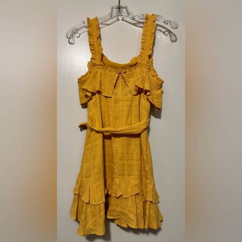 Here Comes the Sun  mustard sleeveless dress size M