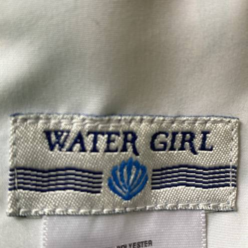 Patagonia Water Girl Green Floral Women’s Back Zip Mini Swim Dress Size 6